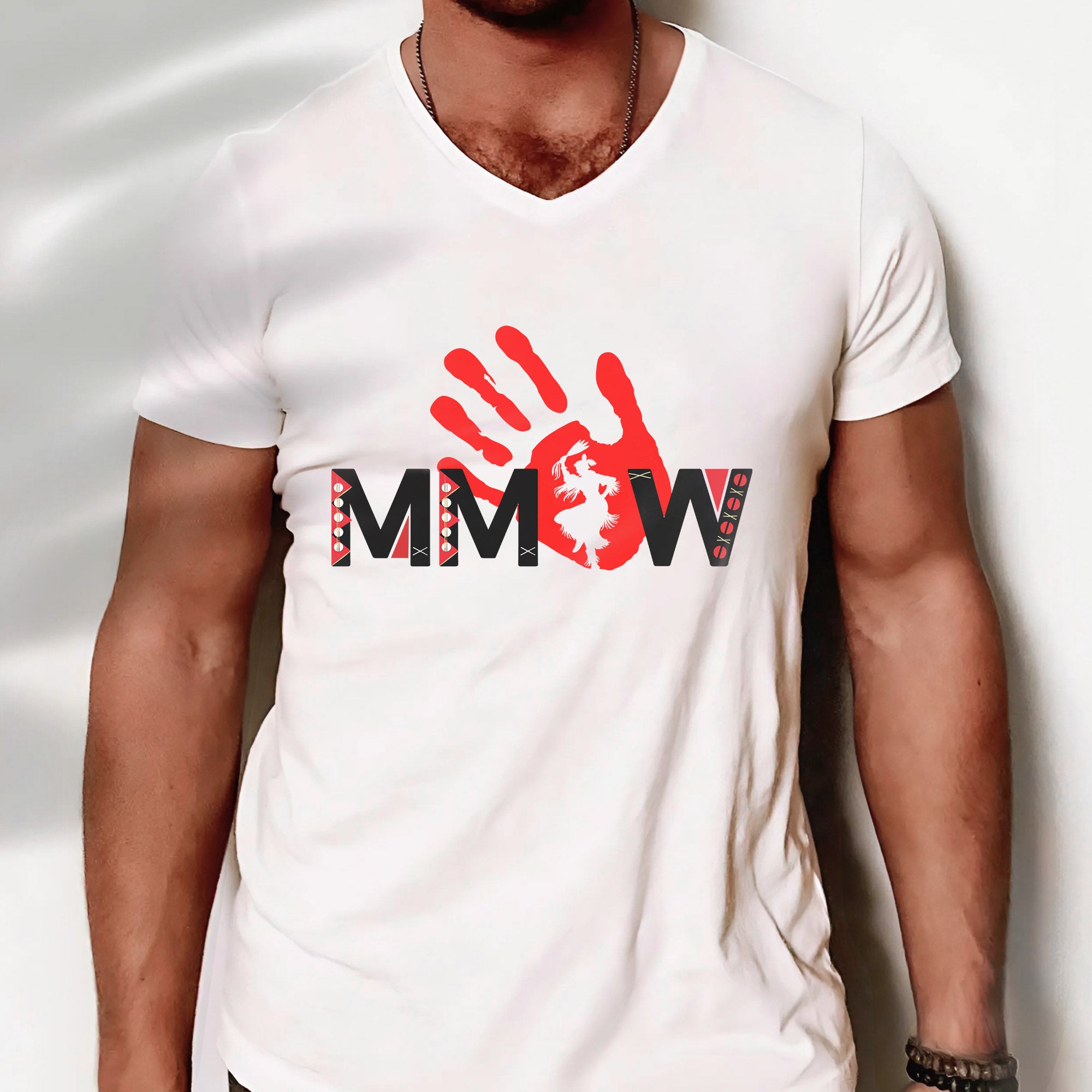 MMIW Red Handprint Awareness - Support Missing Indigenous Women Unisex T-shirt/T-shirt V-Neck/Hoodie/Sweatshirt