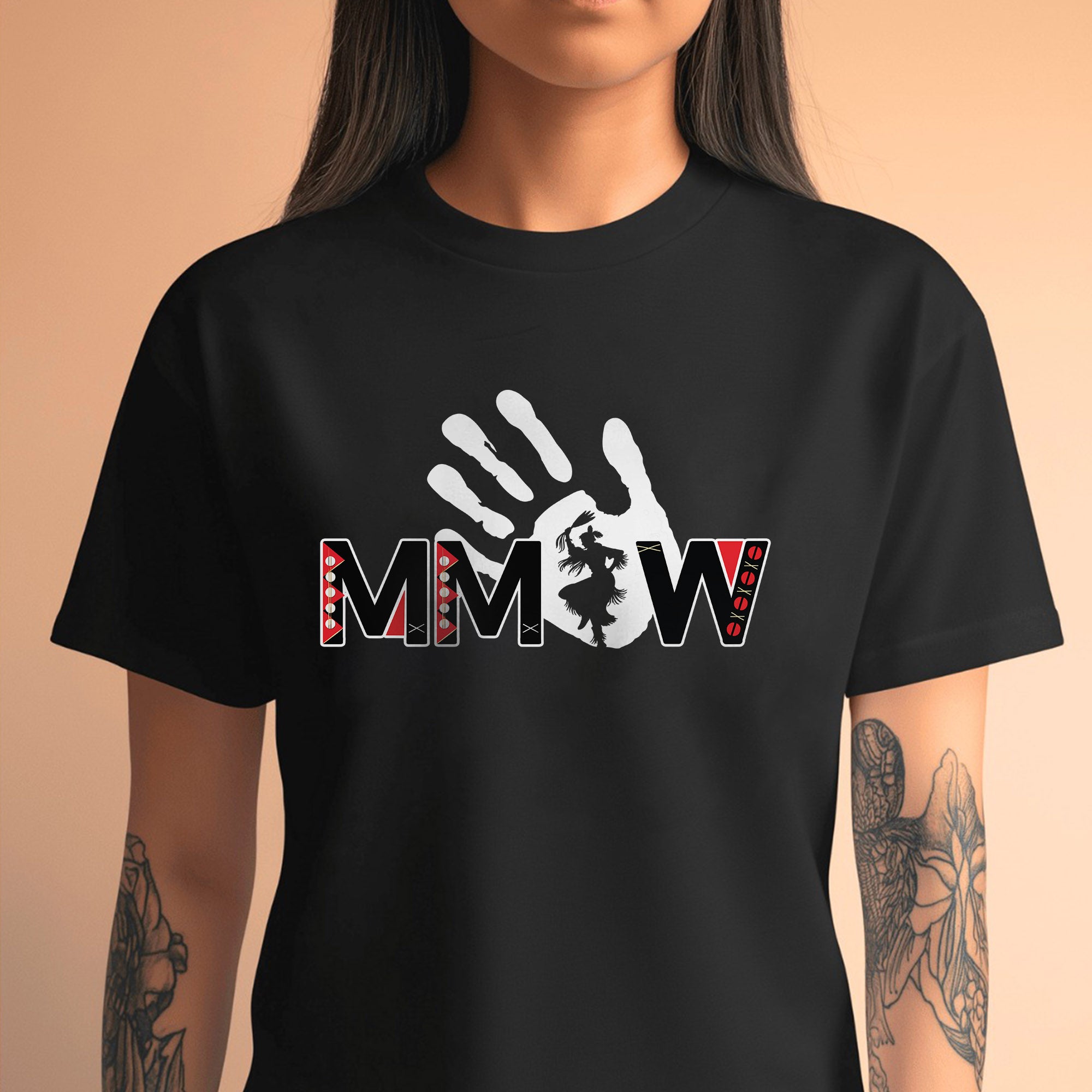MMIW Red Handprint Awareness - Support Missing Indigenous Women Unisex T-shirt/T-shirt V-Neck/Hoodie/Sweatshirt