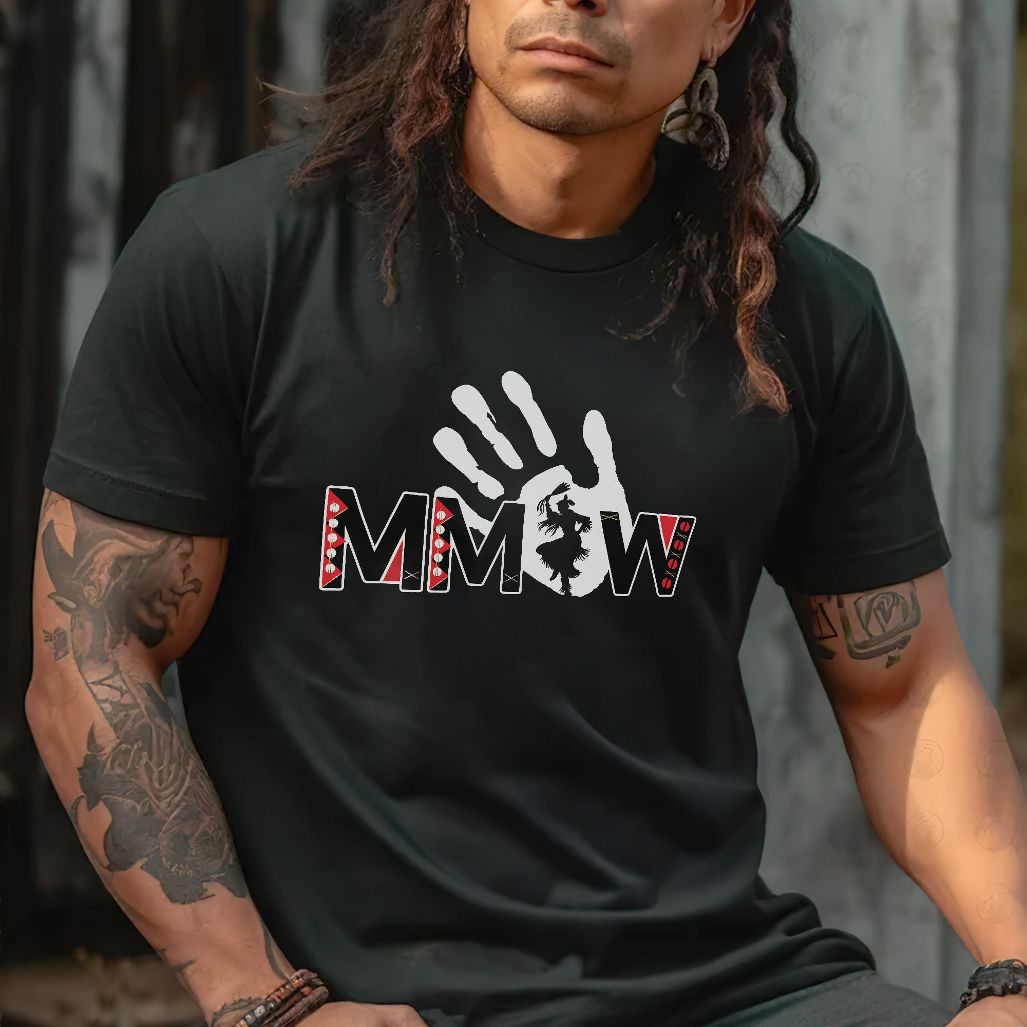 MMIW Red Handprint Awareness - Support Missing Indigenous Women Unisex T-shirt/T-shirt V-Neck/Hoodie/Sweatshirt