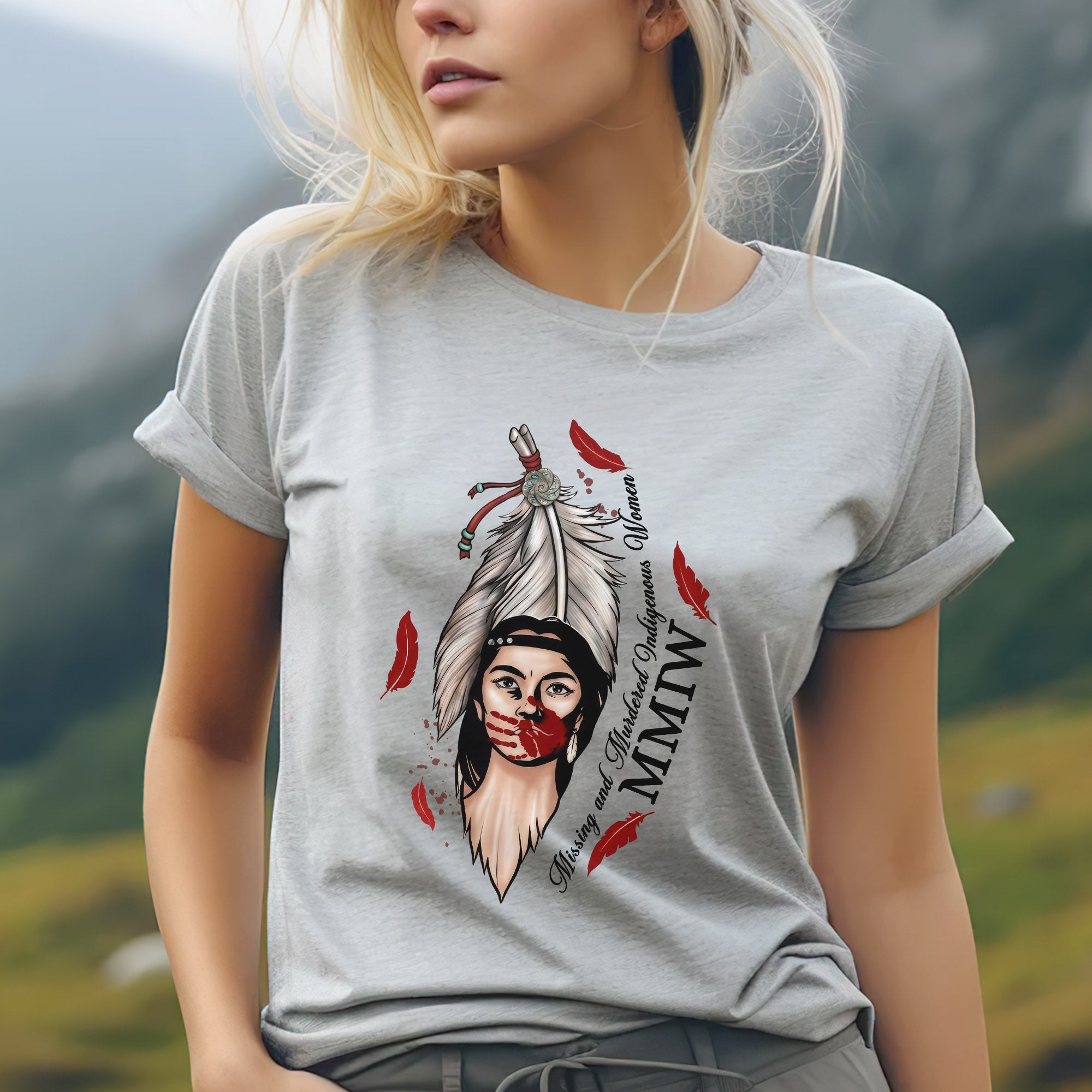 MMIW Missing and Murdered Indigenous Women - Native Awareness Unisex T-shirt/T-shirt V-Neck/Hoodie/Sweatshirt