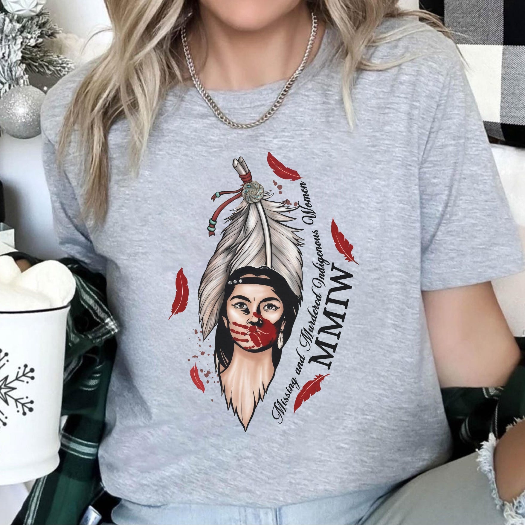 MMIW Missing and Murdered Indigenous Women - Native Awareness Unisex T-shirt/T-shirt V-Neck/Hoodie/Sweatshirt