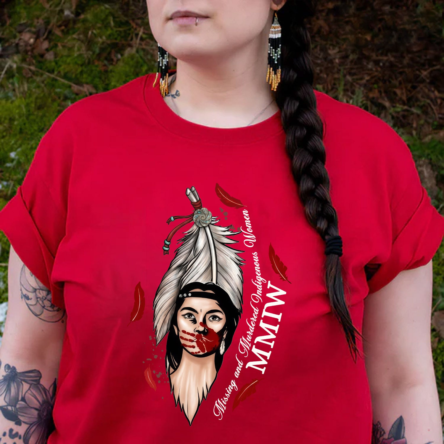 MMIW Missing and Murdered Indigenous Women - Native Awareness Unisex T-shirt/T-shirt V-Neck/Hoodie/Sweatshirt