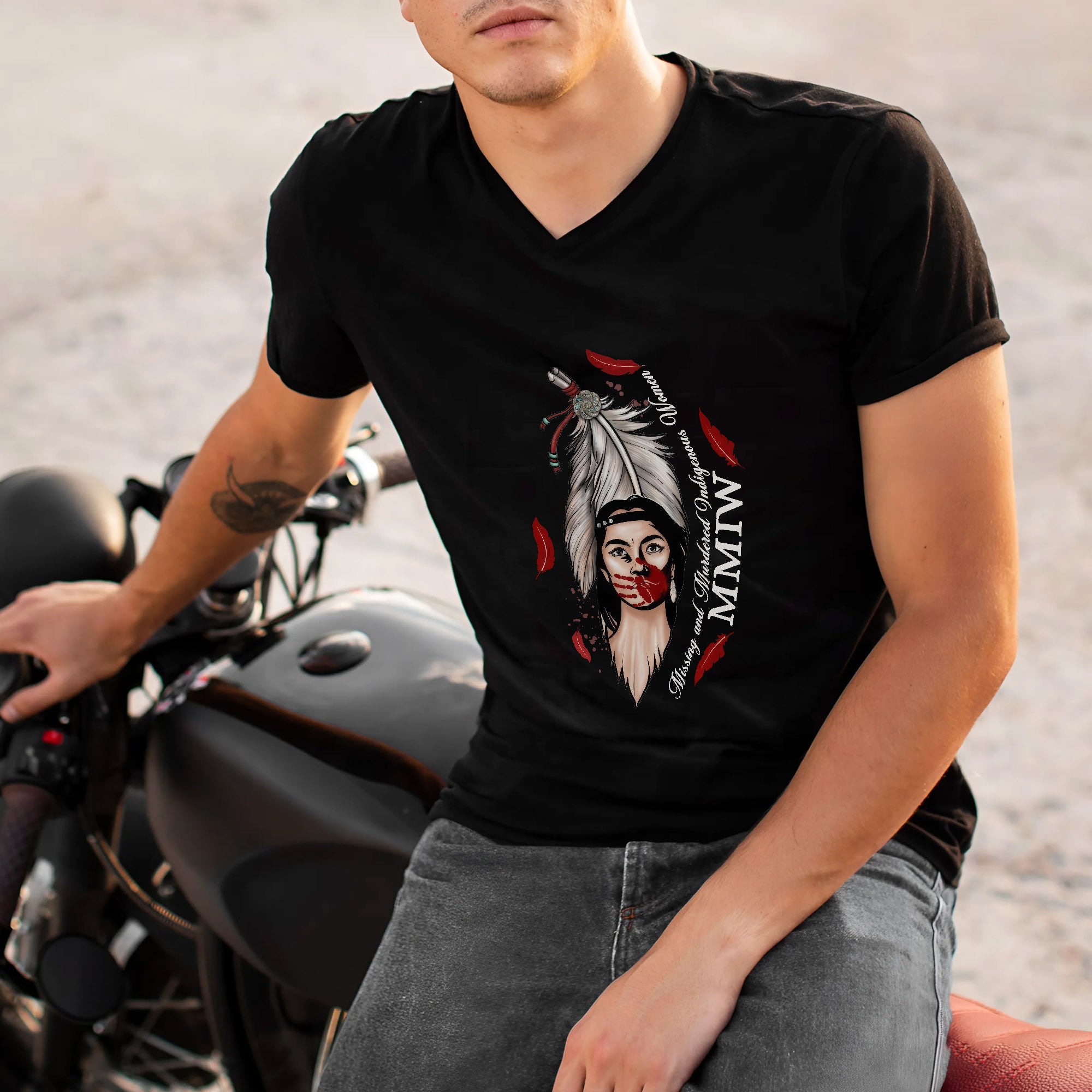 MMIW Missing and Murdered Indigenous Women - Native Awareness Unisex T-shirt/T-shirt V-Neck/Hoodie/Sweatshirt