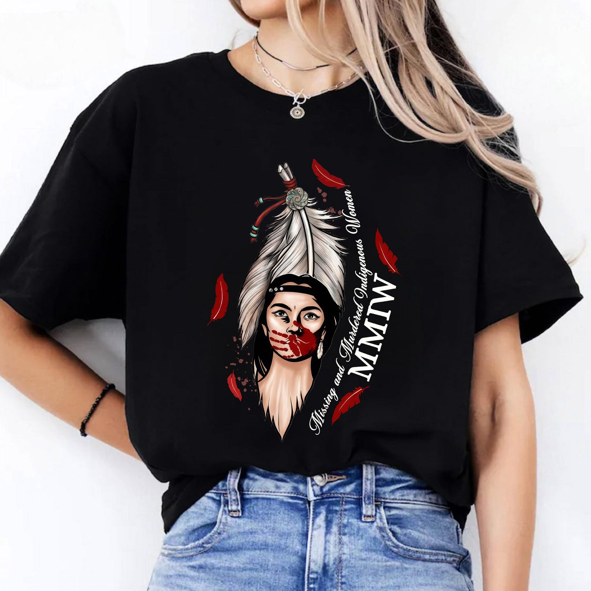 MMIW Missing and Murdered Indigenous Women - Native Awareness Unisex T-shirt/T-shirt V-Neck/Hoodie/Sweatshirt