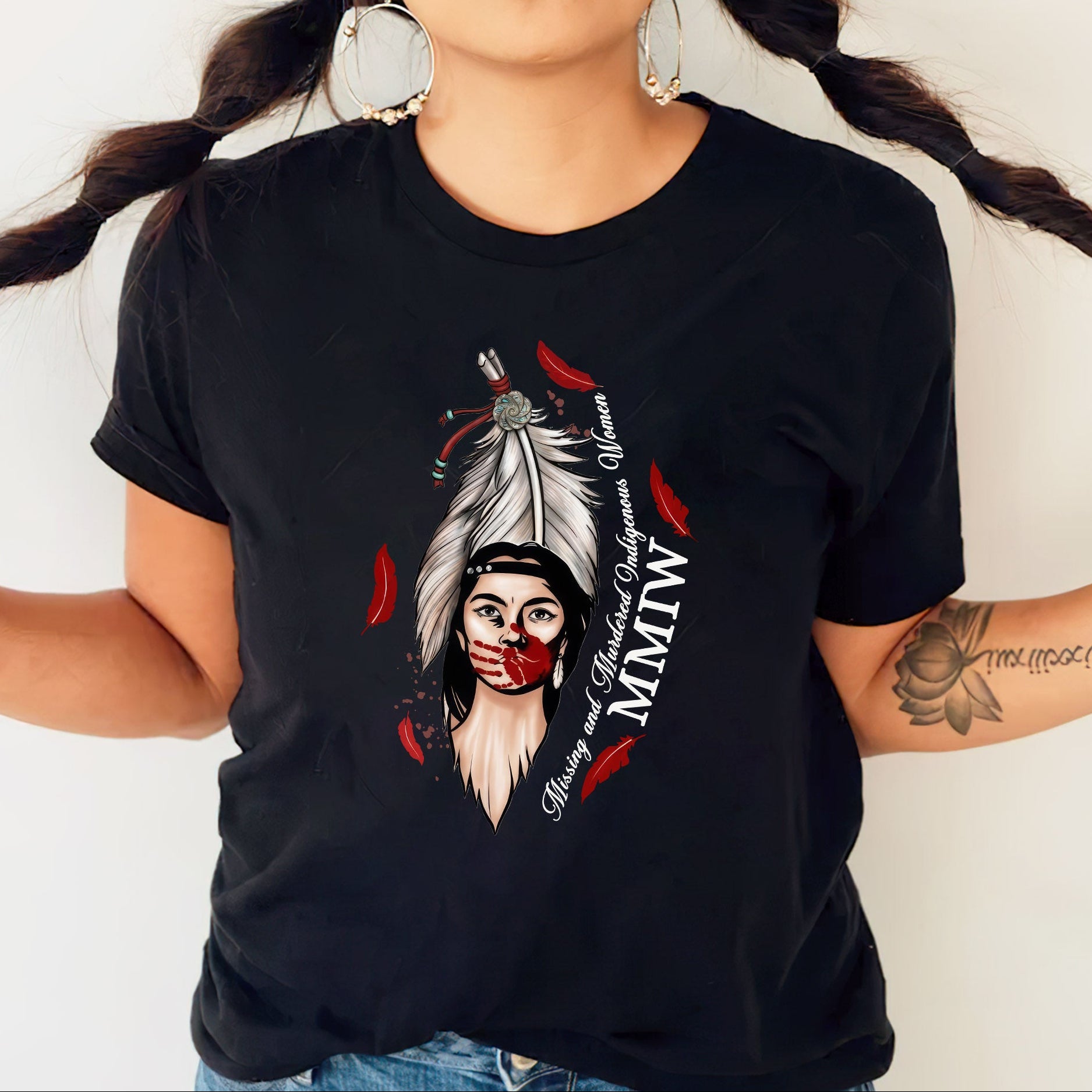 MMIW Missing and Murdered Indigenous Women - Native Awareness Unisex T-shirt/T-shirt V-Neck/Hoodie/Sweatshirt