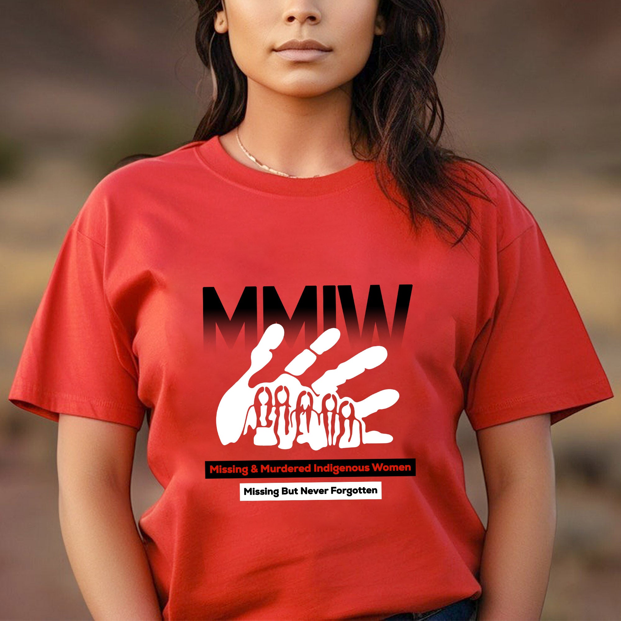 MMIW Missing & Murdered Indigenous Women Missing But Never Forgotten Unisex T-shirt/T-shirt V-Neck/Hoodie/Sweatshirt