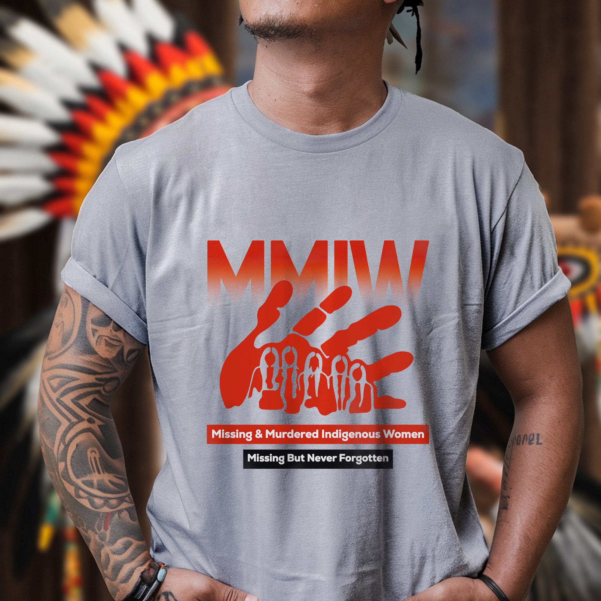 MMIW Missing & Murdered Indigenous Women Missing But Never Forgotten Unisex T-shirt/T-shirt V-Neck/Hoodie/Sweatshirt