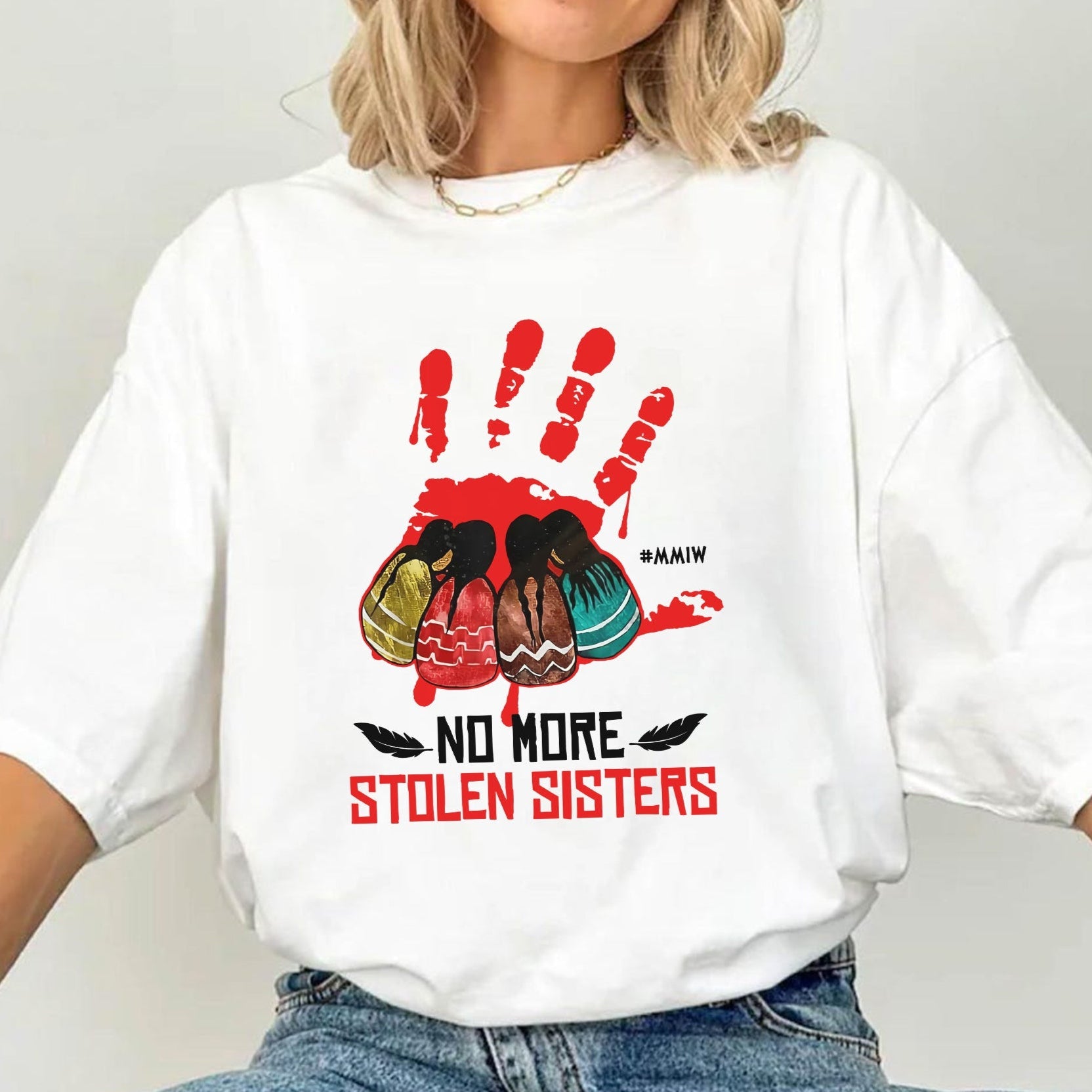No More Stolen Sisters WC36 - Unisex T-Shirt/T-Shirt V-Neck/Hoodie/Sweatshirt