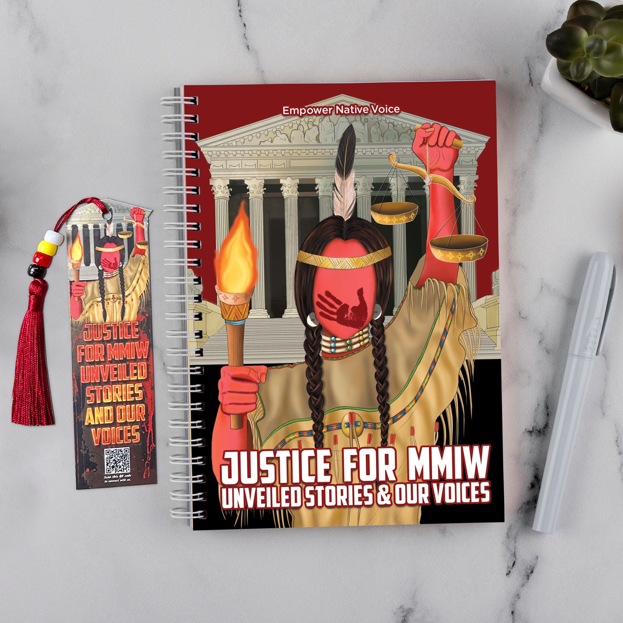 Handmade Takenote: Justice for MMIW - Unveiled Stories & Our Voices + Bookmark Gift