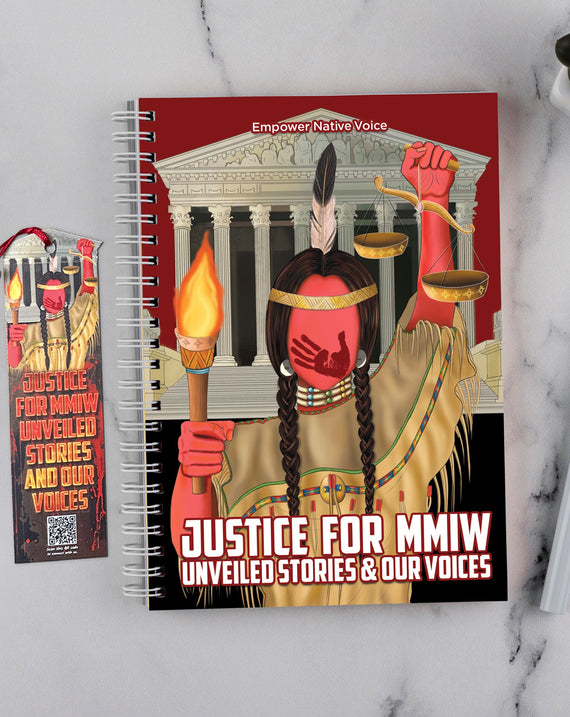 Premium Handmade Takenote: Justice for MMIW - Unveiled Stories & Our Voices + Bookmark Gift