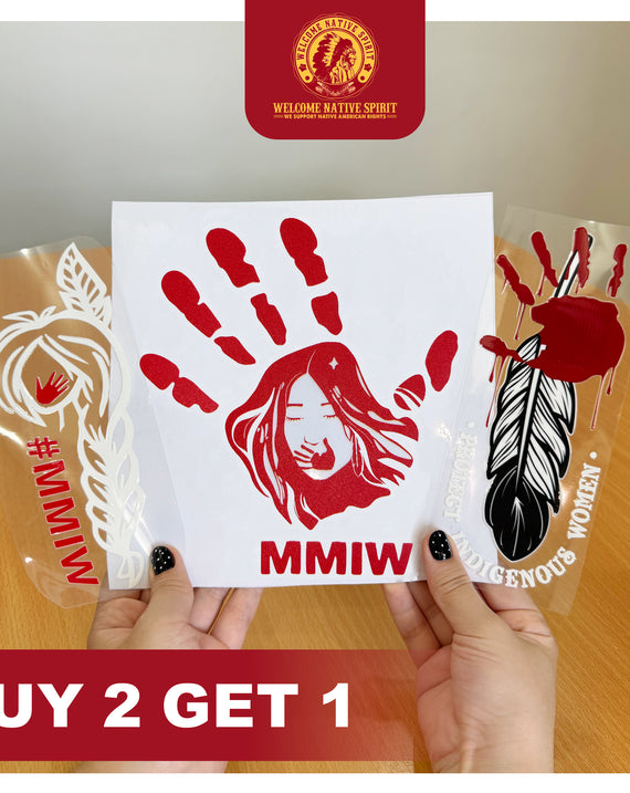 Buy 2 Decal, Get 1 Decal Free - MMIW Awareness (High-quality UV DTF)