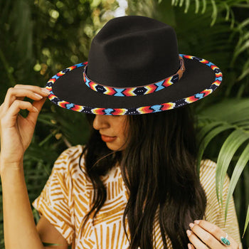 SALE 50% OFF - Black Dusk Pattern Fedora Hatband for Men  display picture 1
