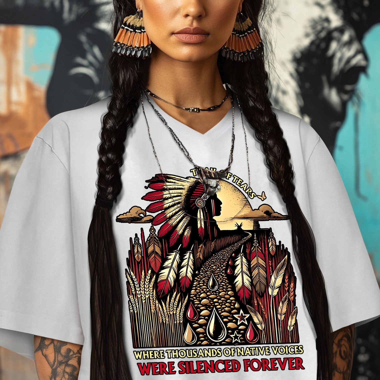 Trail Of Tears - Where Thousands Of Native Voices Were Silenced Forever Unisex T-Shirt/Hoodie/Sweatshirt