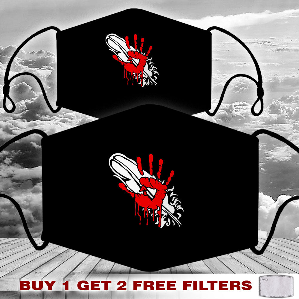 Face Mask Bandana Red Hand - Justice For Missing And Murdered Indigenous Women WC03