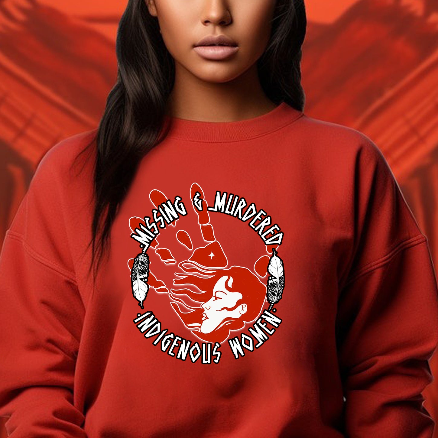 MMIW Red Hand Missing Murdered Indigenous Women Unisex Hoodie/Sweatshirt/T-Shirt