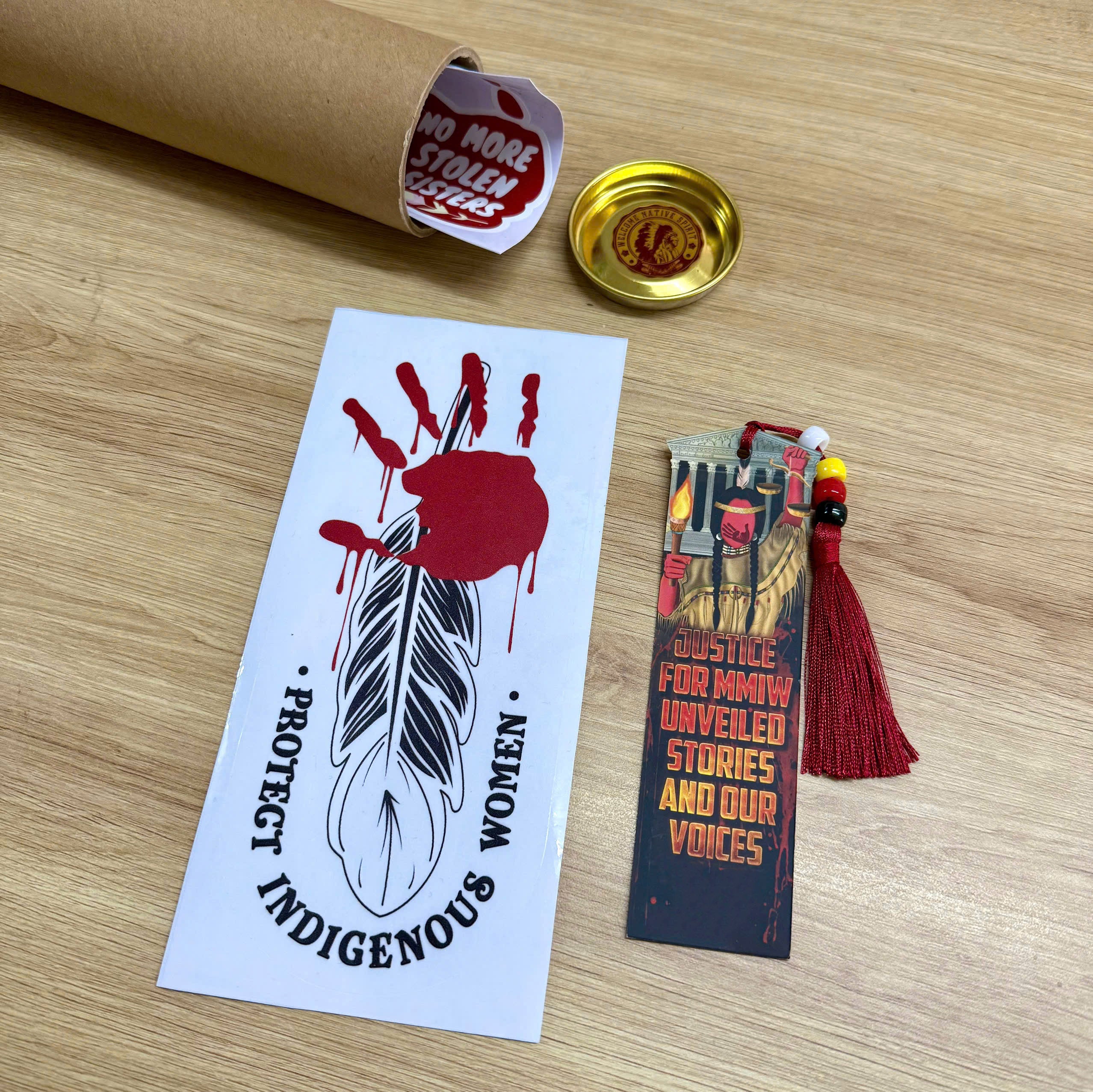 Buy 1 Decal, Get 1 Red Hand Decal Free - MMIW Awareness