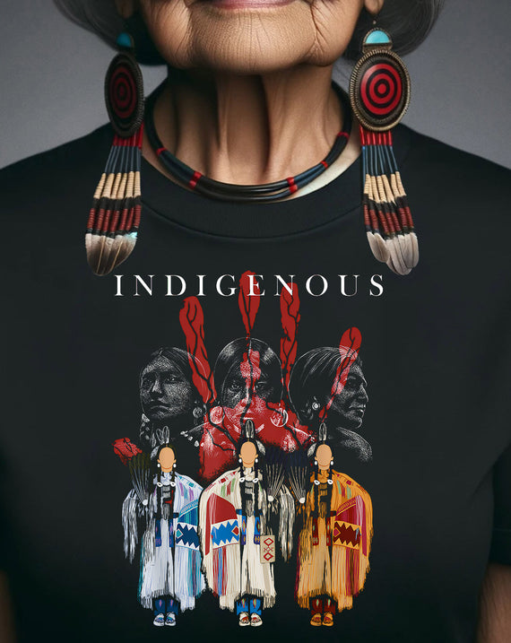 MMIW Native American Indigenous Red Hand Indian Blood Themed Unisex T-Shirt/Hoodie/Sweatshirt