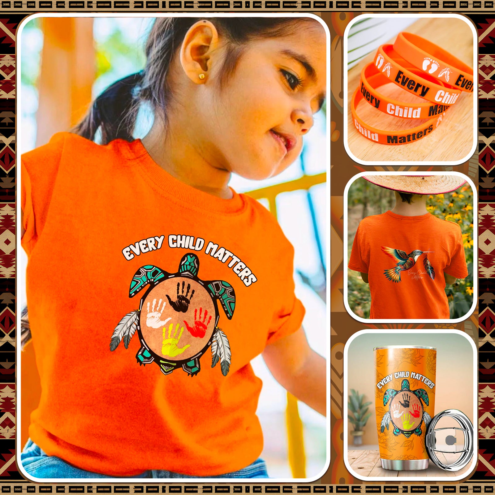  Native American Flag for Native Americans Orange Day T-Shirt :  Clothing, Shoes & Jewelry