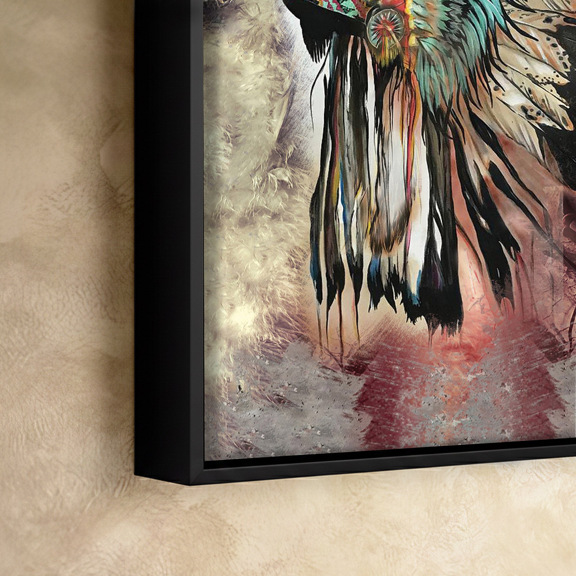 The Beautiful Native Headdress Poster/Canvas