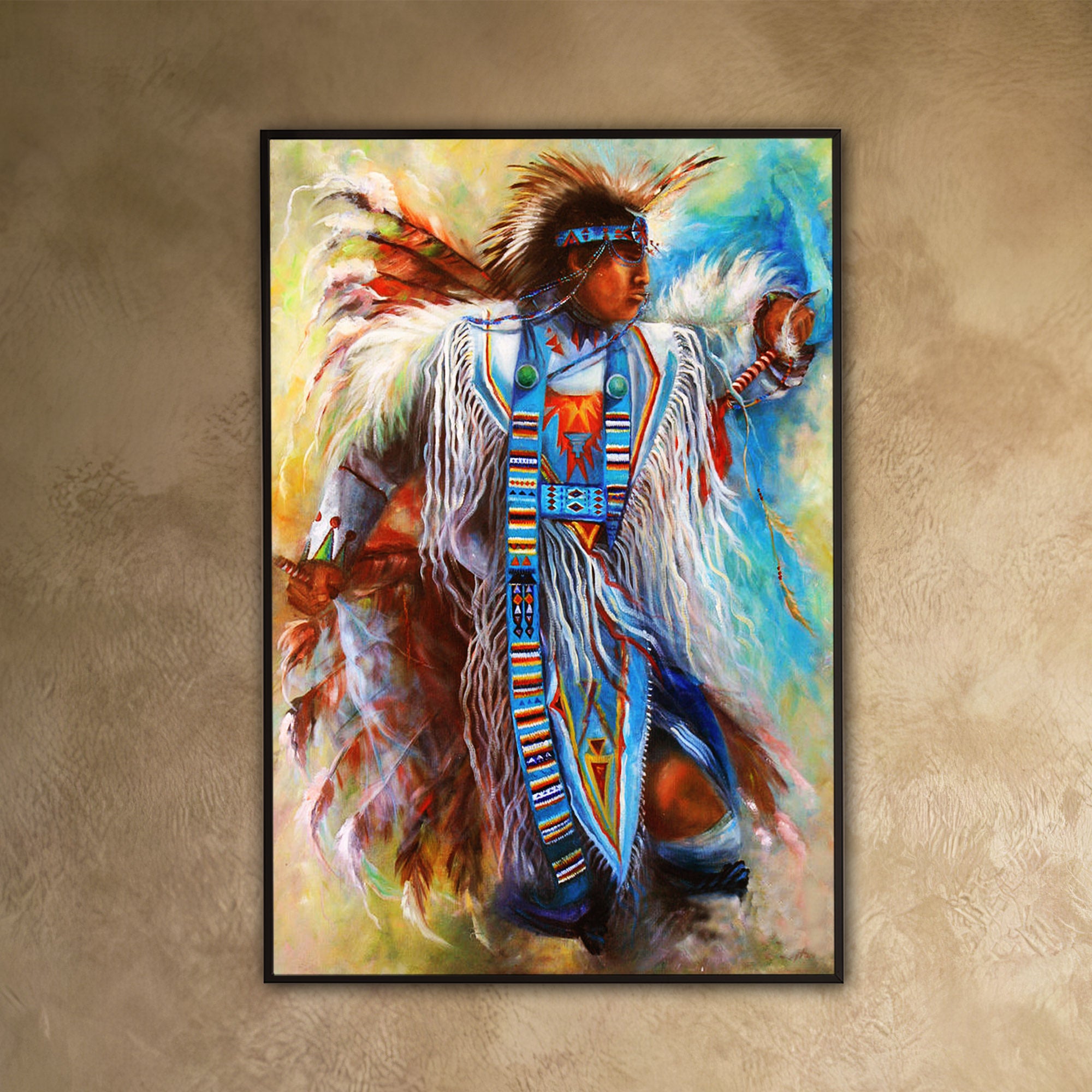 Native American Man Dance Poster/Canvas