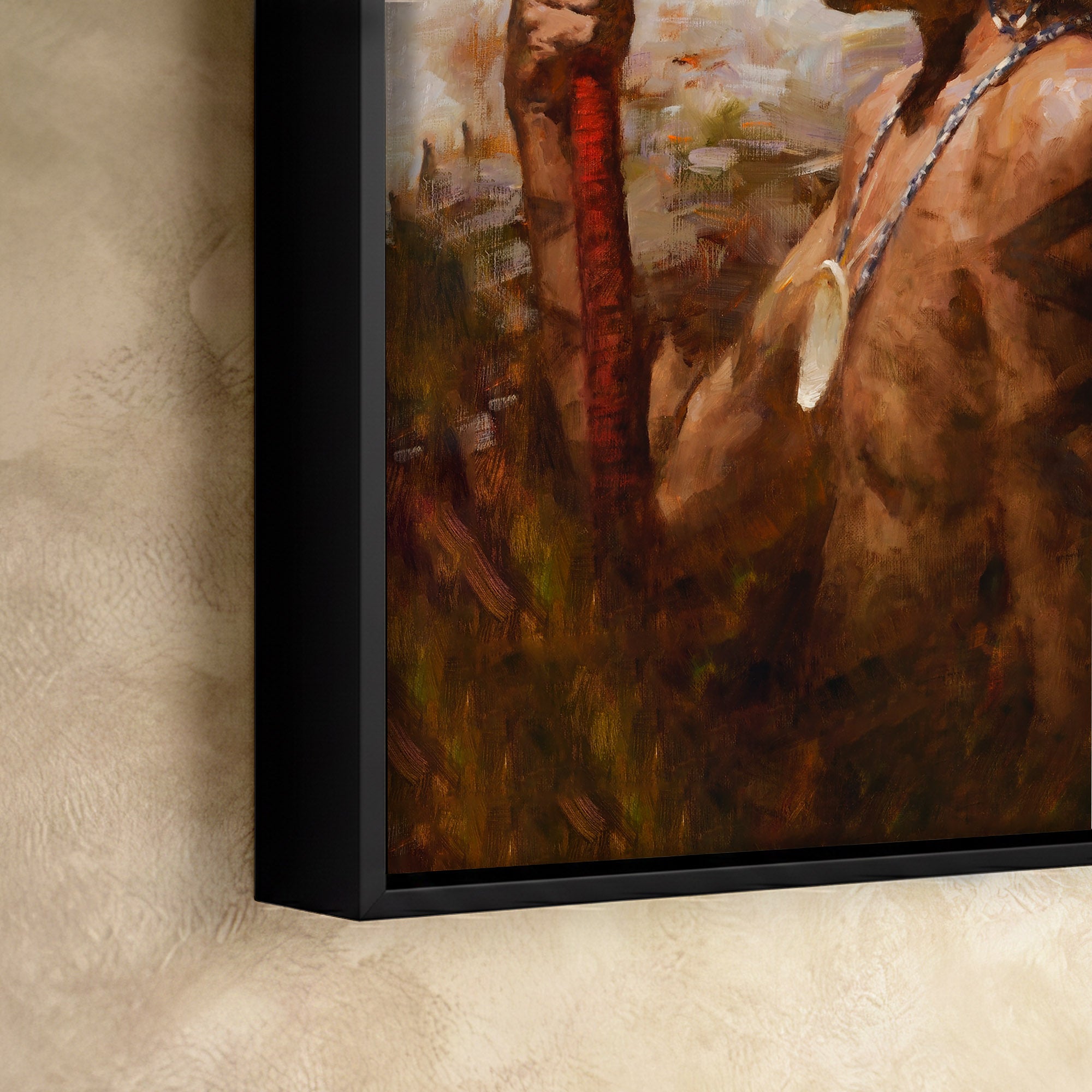 Abstract Native indian Feathered Poster/Canvas