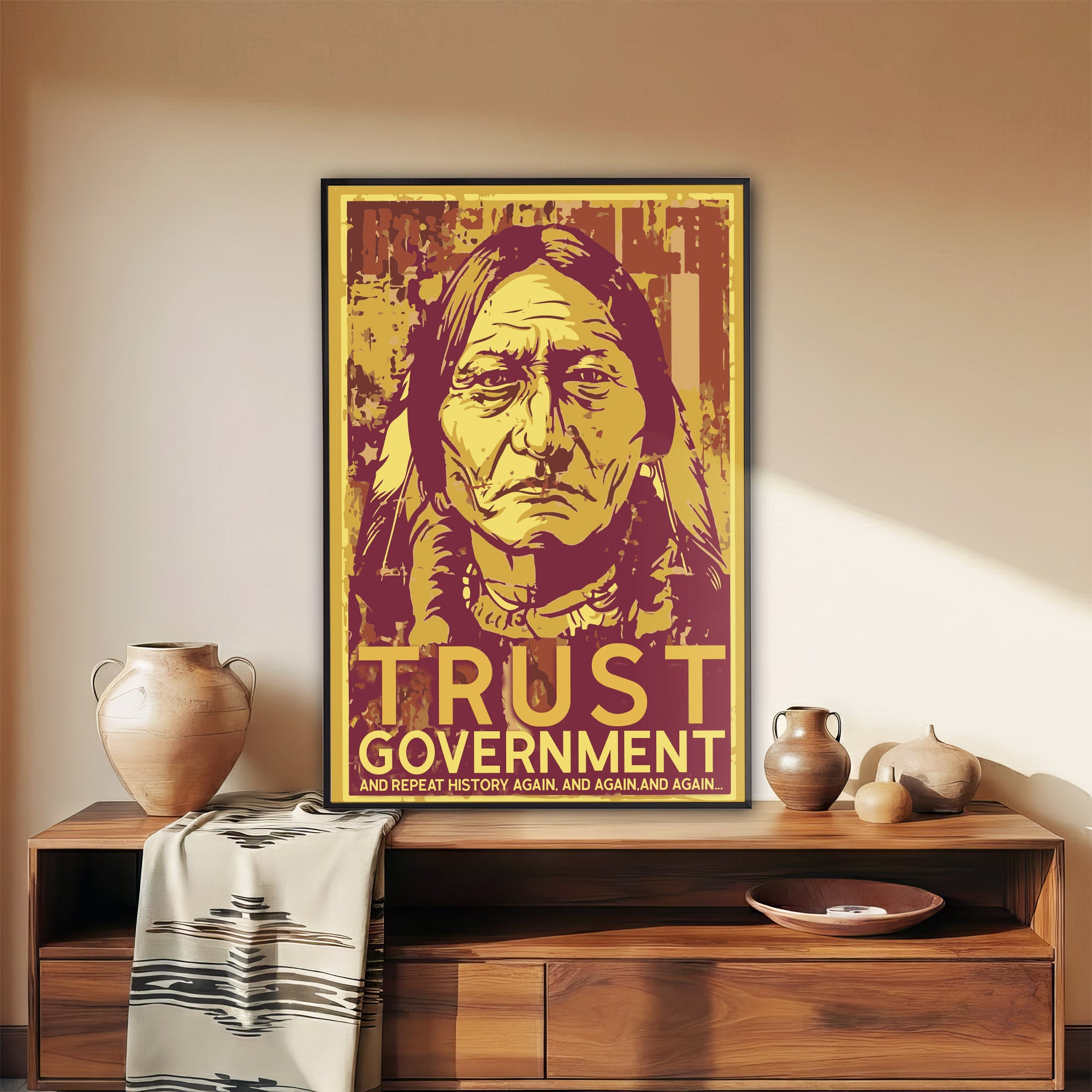 The Native Chief Portrait Poster/Canvas