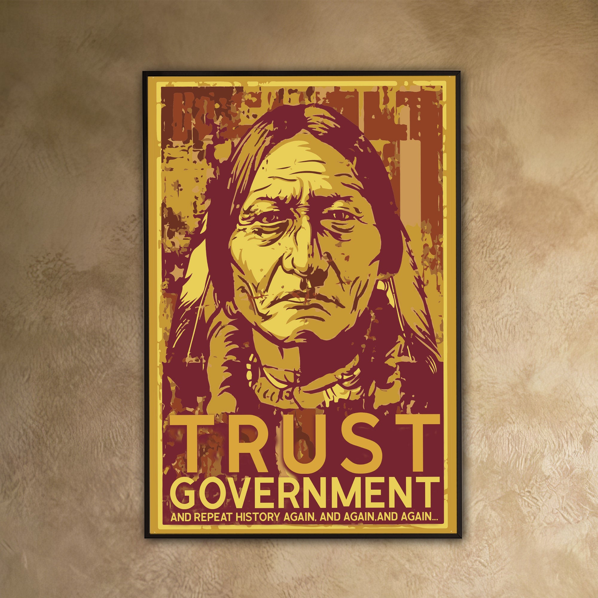 The Native Chief Portrait Poster/Canvas