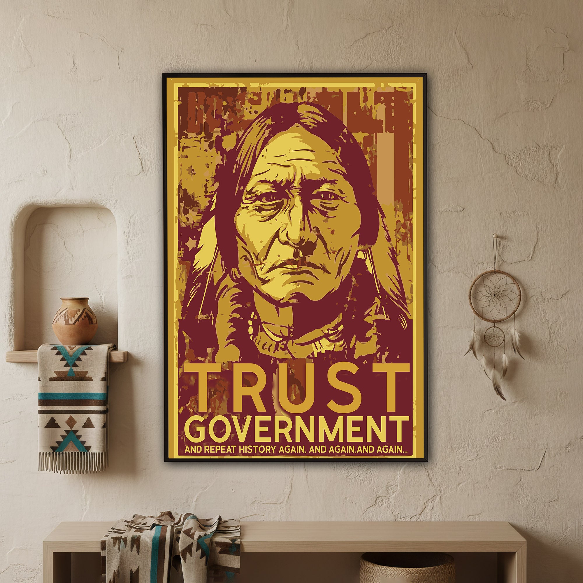 The Native Chief Portrait Poster/Canvas