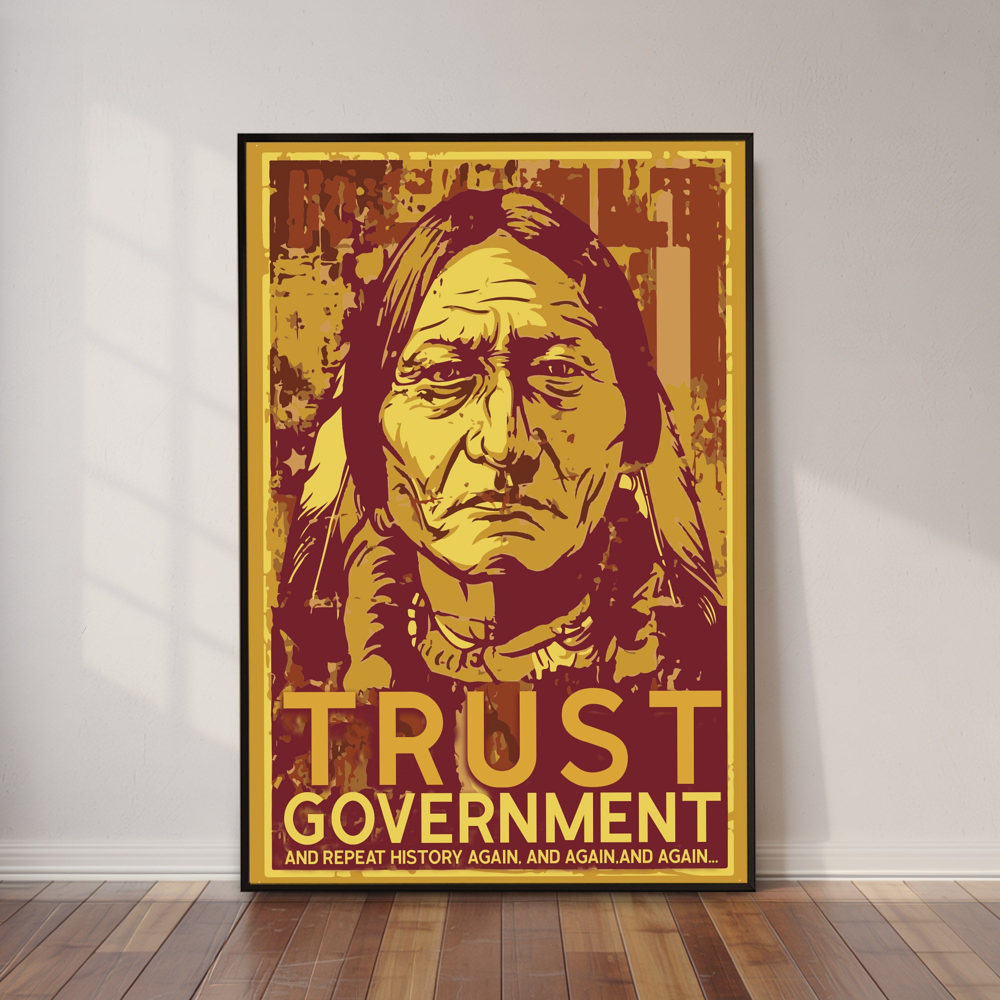 The Native Chief Portrait Poster/Canvas