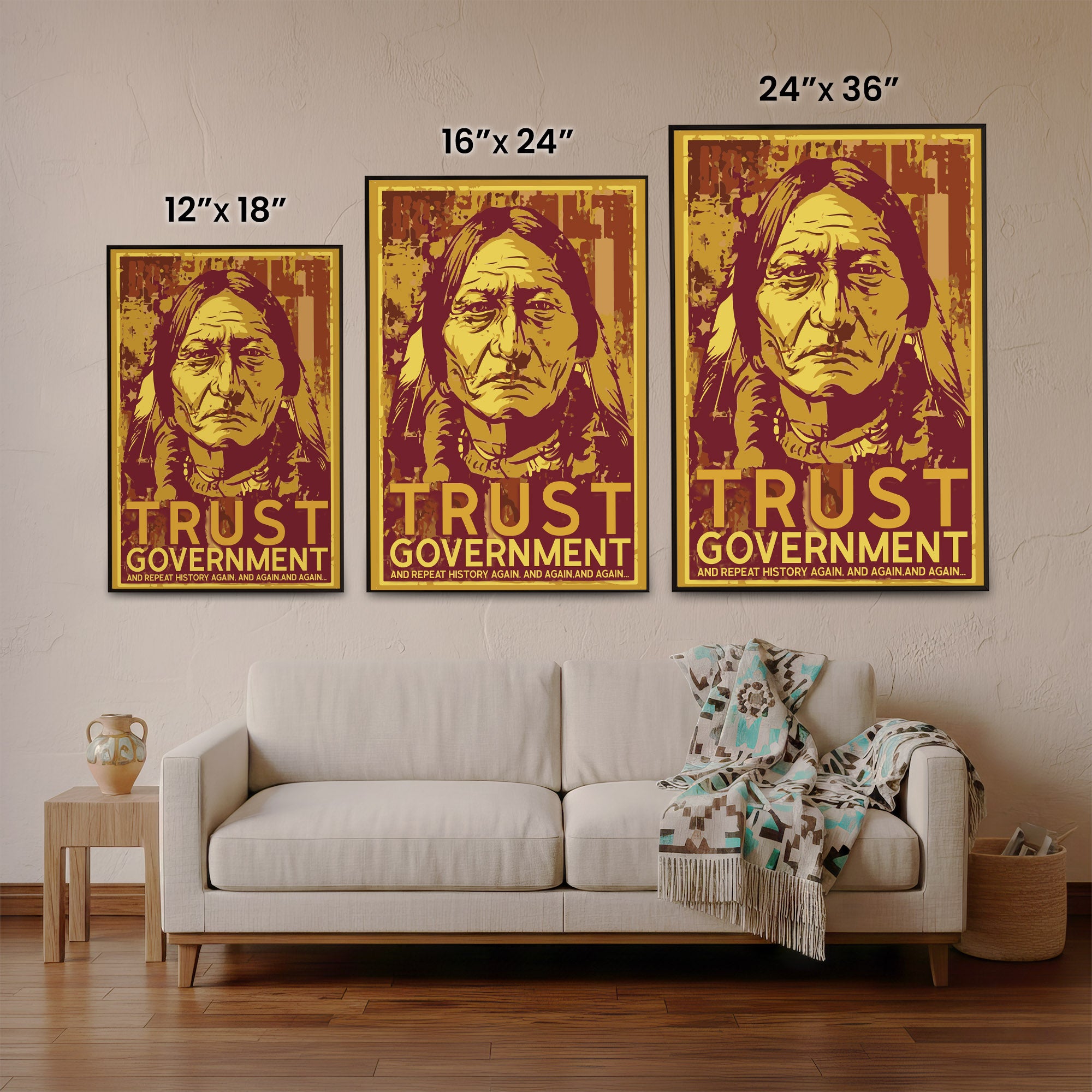 The Native Chief Portrait Poster/Canvas
