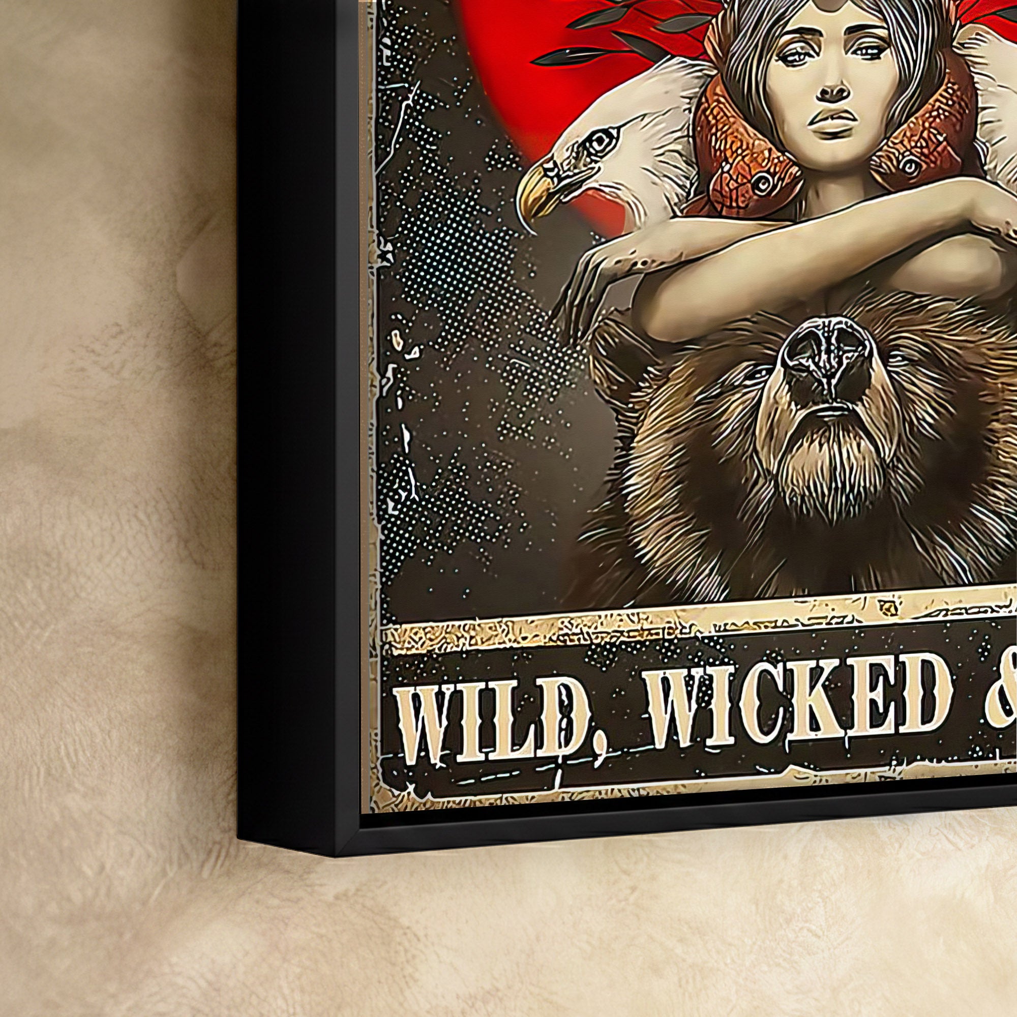 Wild, Wicked & Free Eagle Poster/Canvas