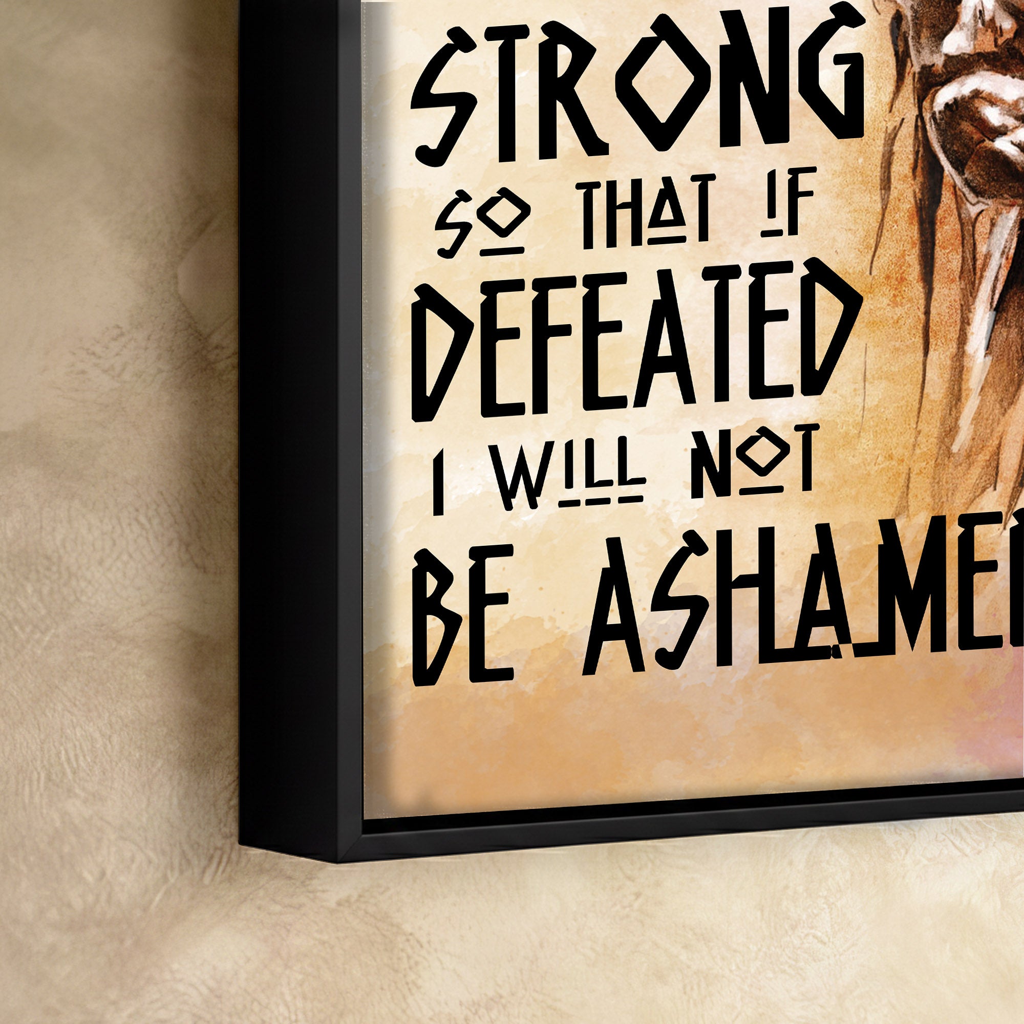 Be Strong Be Brave The Native American Chief Quote Poster/Canvas