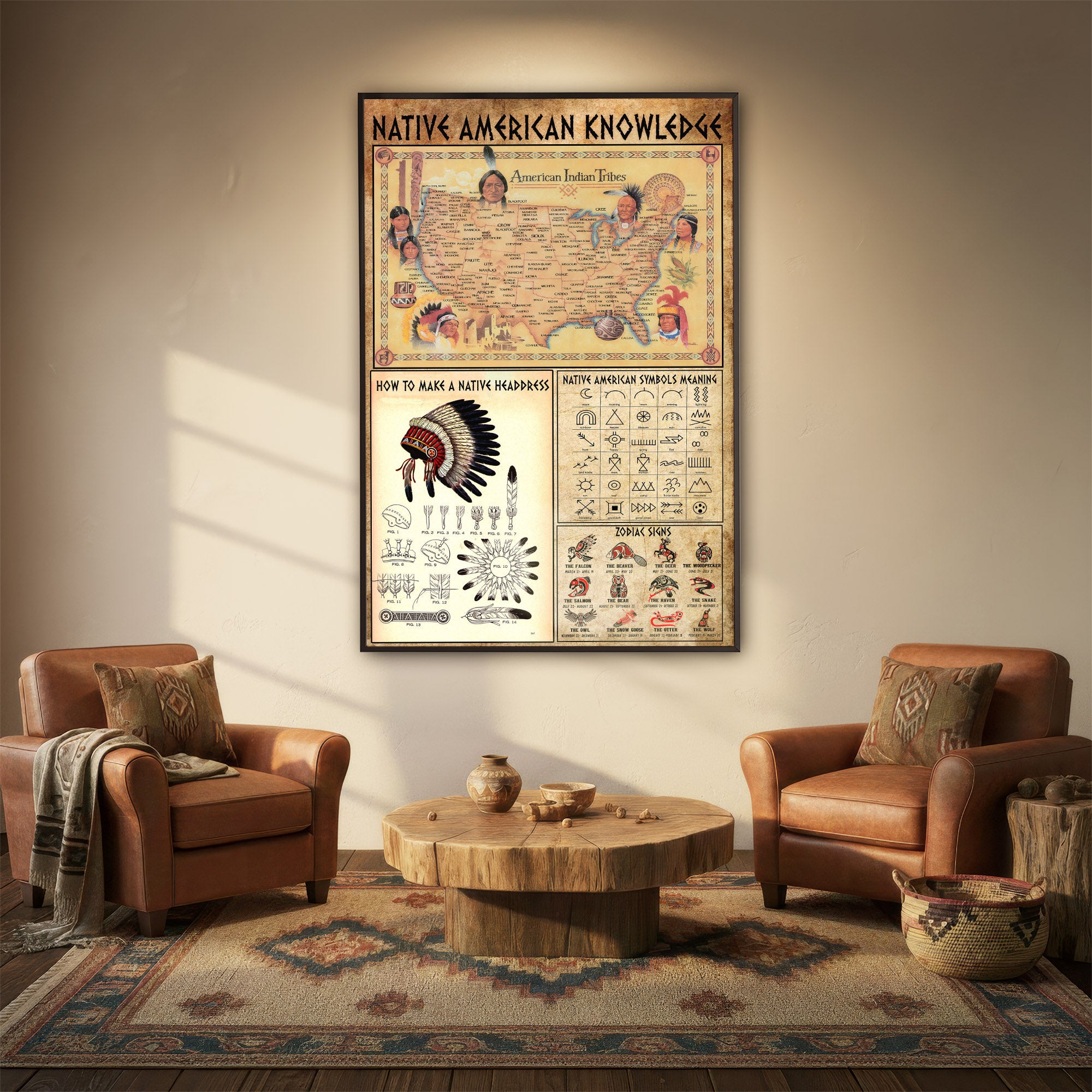 The Native American Knowledge Poster/Canvas