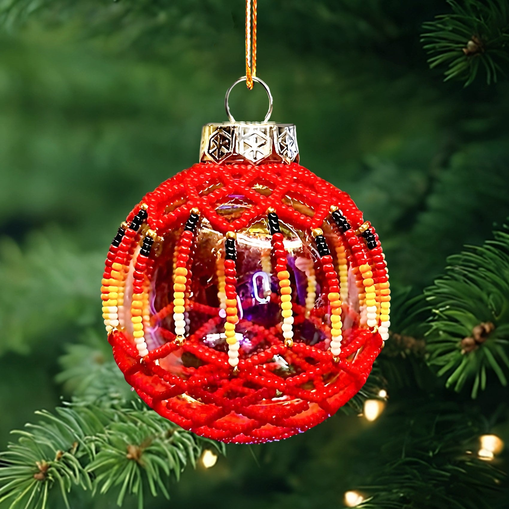 Handmade Beaded Ornament Holiday Decor & Gifts