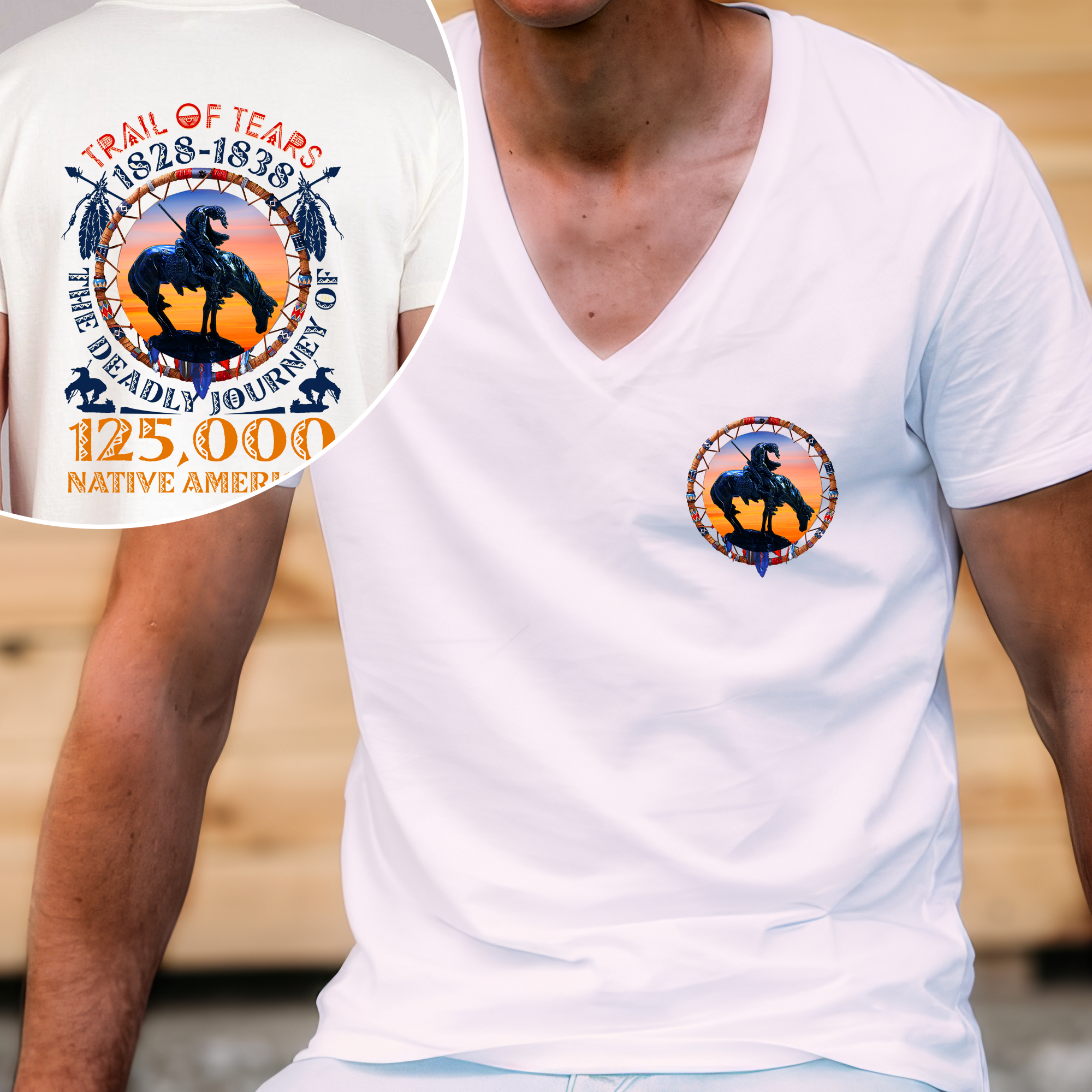 [Two Sides] Trail of Tears The Deadly Journey Unisex T-Shirt/T-Shirt V-Neck/Hoodie/Sweatshirt