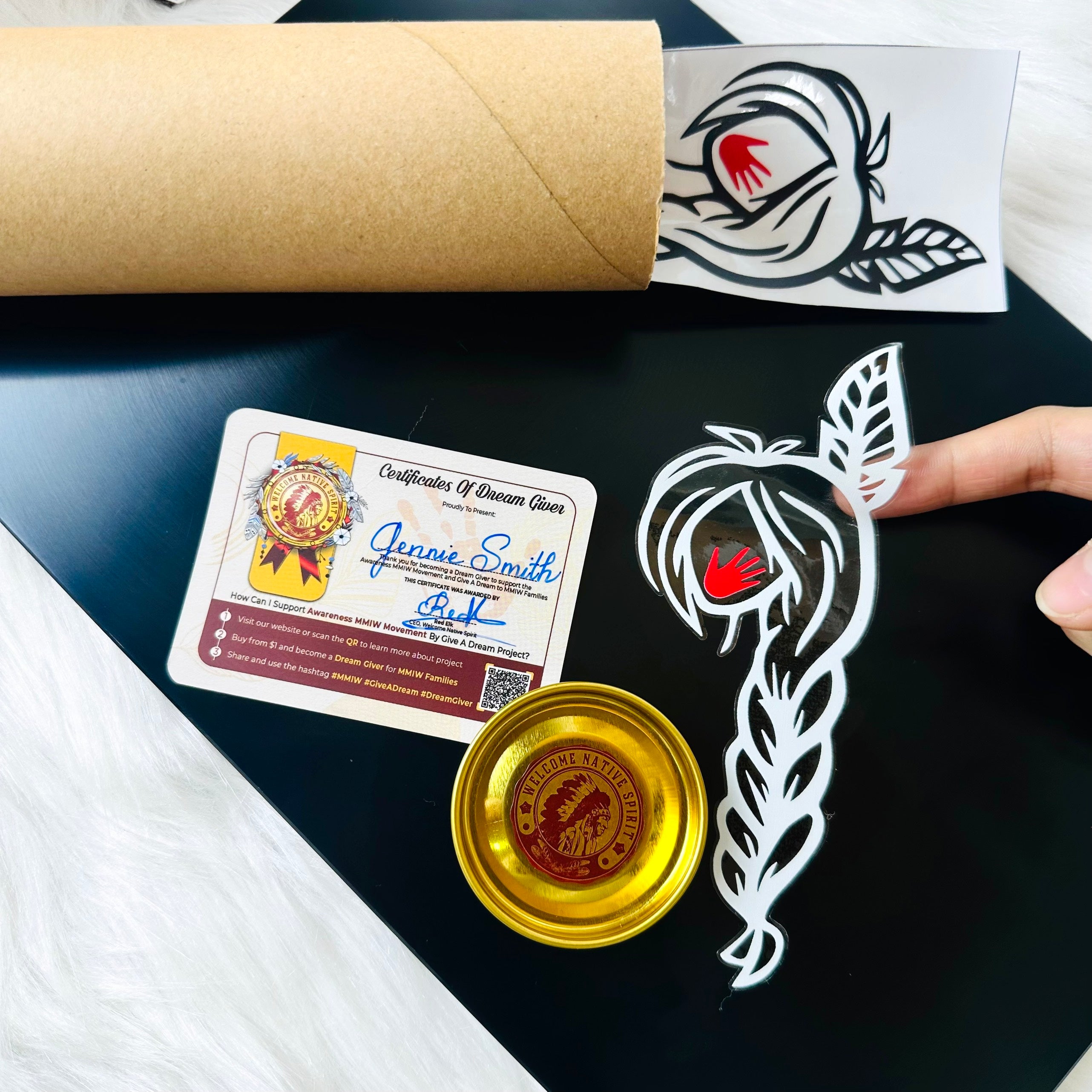 MMIW - Indigenous Woman Stolen Sisters Sticker Decal MMIW Awareness (High-quality UV DTF 3D)