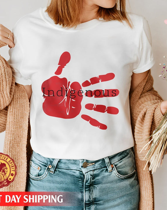 MMIW Indigenous Woman Red Hand Unisex T-Shirt/Hoodie/Sweatshirt