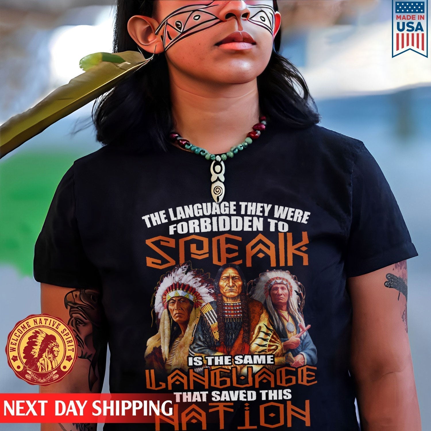 Native American Language That Saved This Nation Three Man American Unisex T-Shirt/Hoodie/Sweatshirt