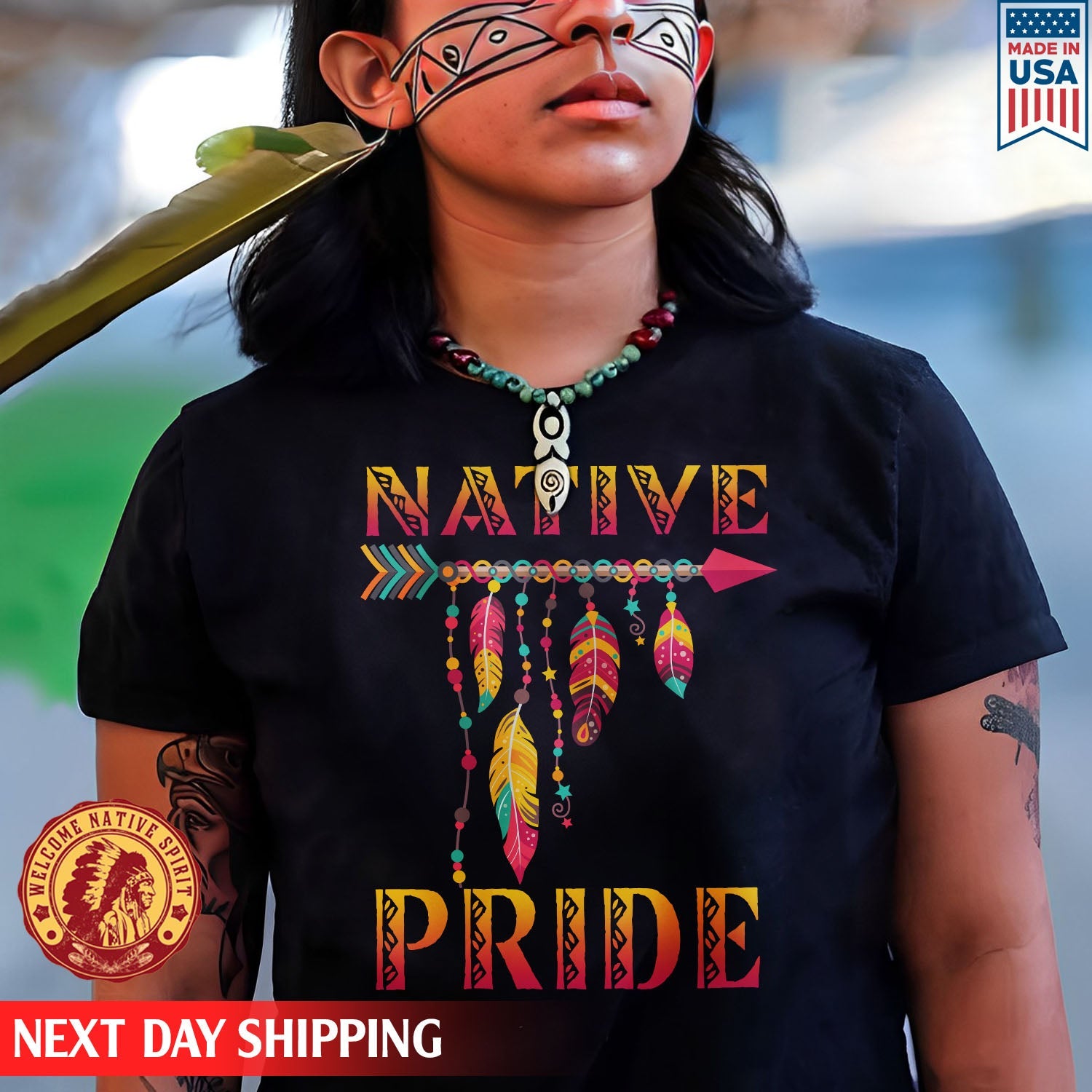 Native American Pride Feather Native Unisex T-Shirt/Hoodie/Sweatshirt