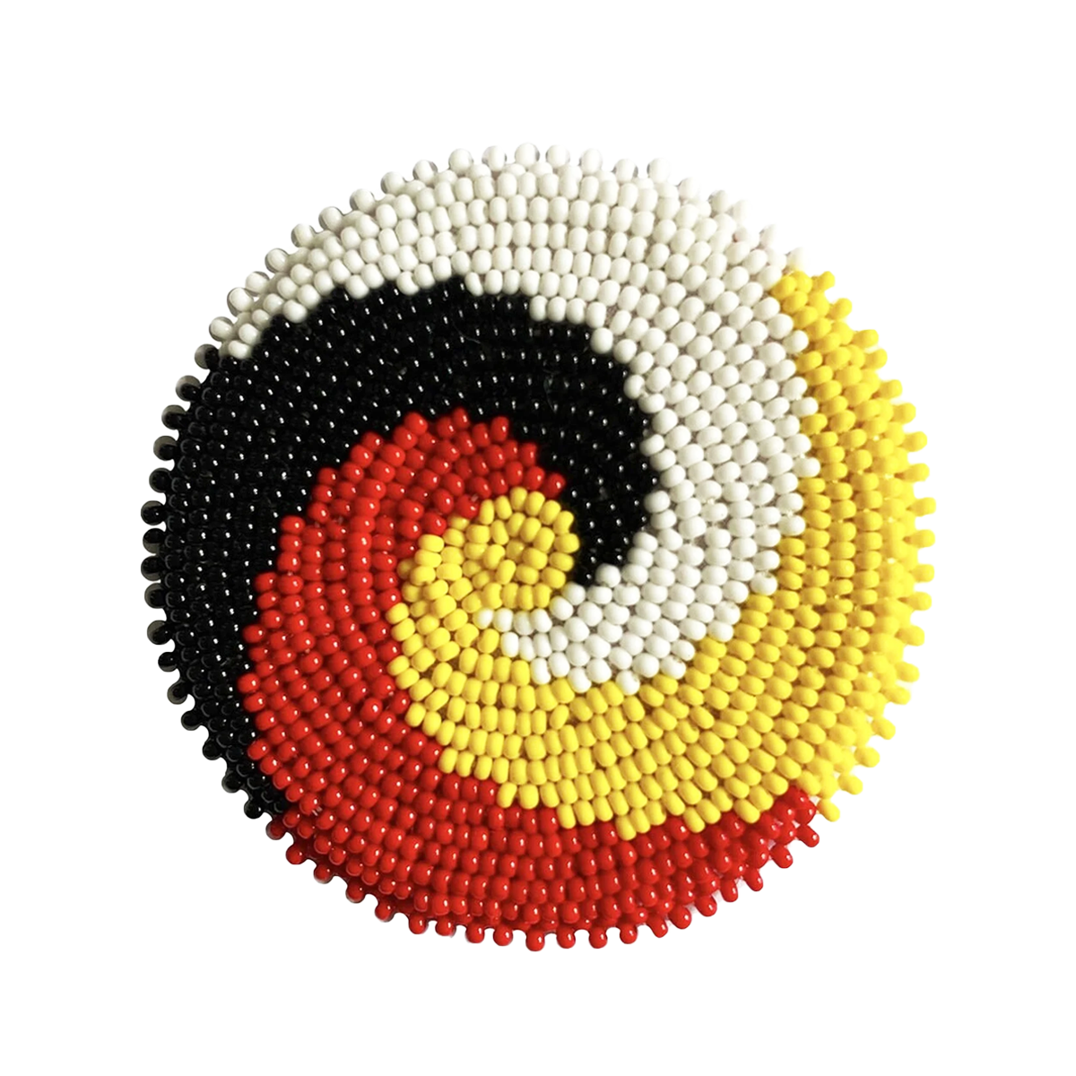 SALE 50% OFF - Swirl Four Directions Beaded Patch Necklace Pendant